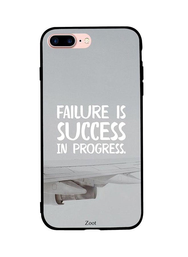 جراب ظهر بطبعة عبارة Failure Is Success In Progress لابل ايفون 7 بلس