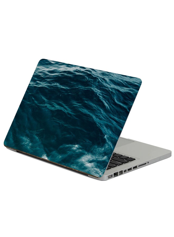 Water Waves Printed Vinyl Laptop Sticker for 13.3 Inch Laptops