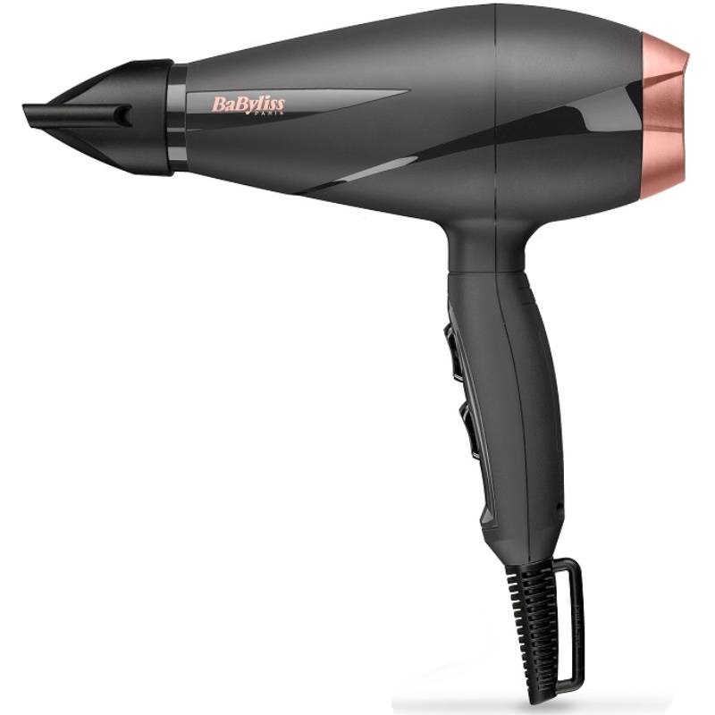 Babyliss Smooth Pro Hair Dryer, 2100 Watt, Black Rose Gold - 6709DE