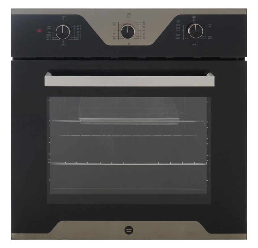Fresh Modena Built-in Gas and Electric Oven, with Grill, 56 Liters, Black- 17514