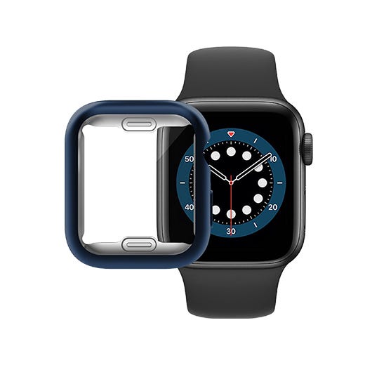 Rock Rose Case Cover for Apple Watch 6-SE-5-4 40mm, Blue - RRPCAWN40BL