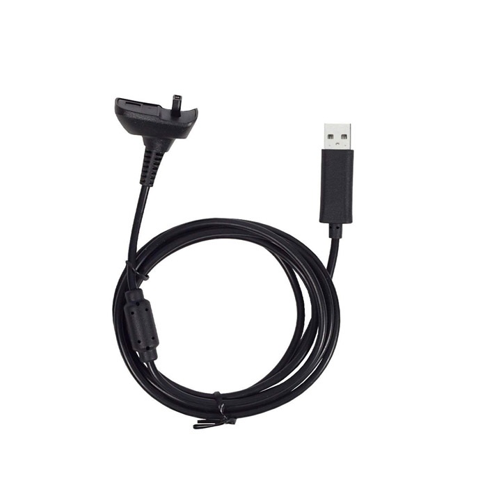 USB Charging Cable for Xbox 360 Controller, 180 CM- Black