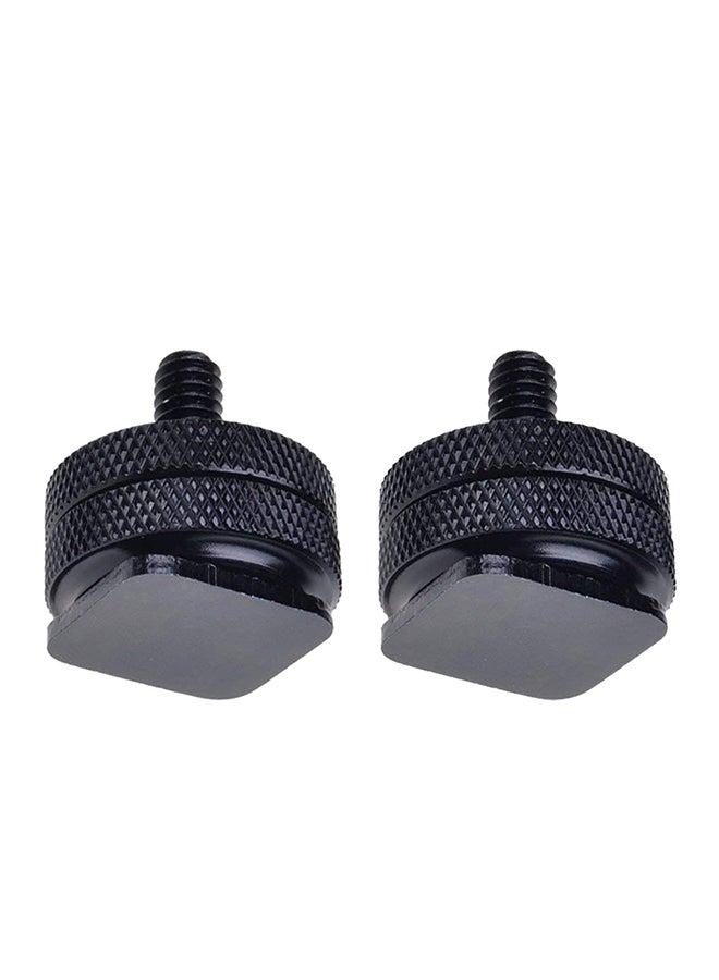 Coopic Mount Adapter for Tripod Screw to Flash Hot Shoe, 2 Pieces - Black