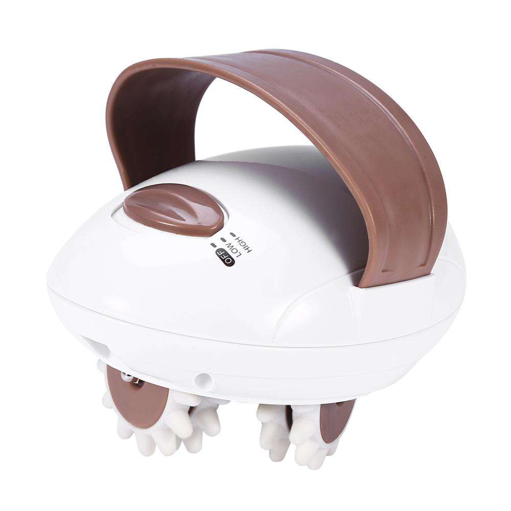 Electric Body Massager, White and Brown - BLM-102