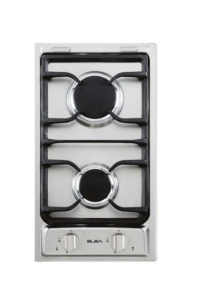 Elba Built-In Gas Hob, 2 Burners Stainless Steel- E35-200 X