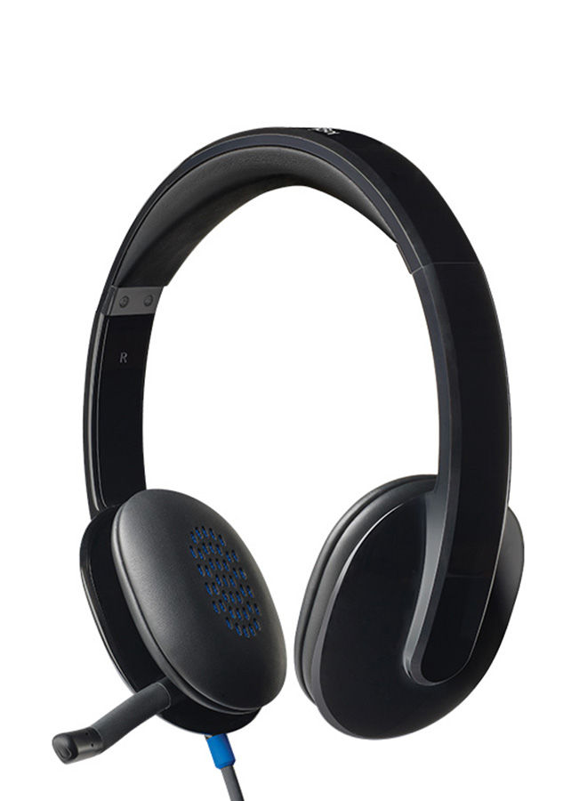 Logitech  Over Ear Wired Headphone with Microphone, Black - H540