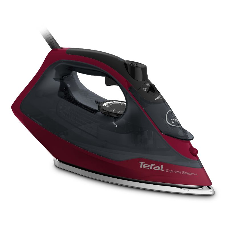 Tefal Express Steam Steam Iron, 2600 Watt, Black and Red - FV2869E2