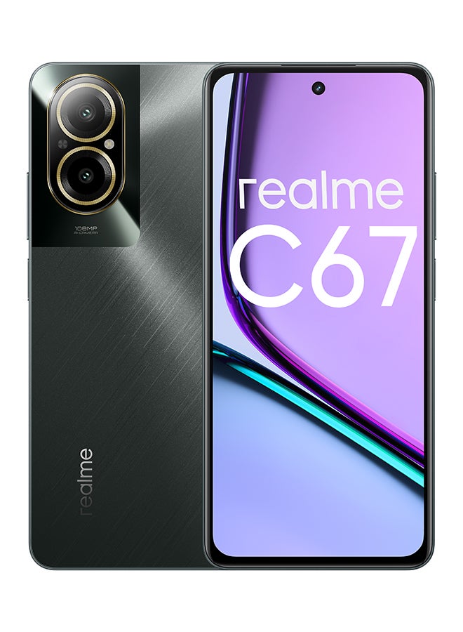 Realme C67, 256GB, 8GB RAM, Dual SIM, 4G LTE - Black Rock
