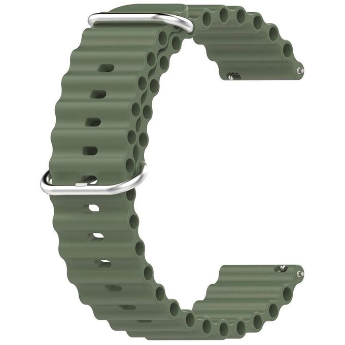 Silicone Strap For Samsung Galaxy Gear S3, 22mm - Olive