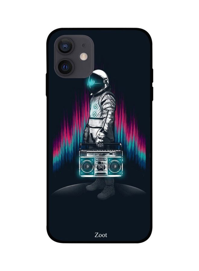 Astronaut and Cassette Printed Back Cover for Apple iPhone 12