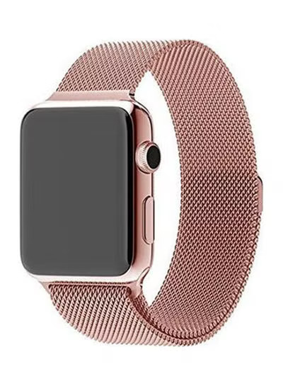 Stainless Steel Replacement Strap for Apple iWatch Smart Watch, 42mm - Rose Gold