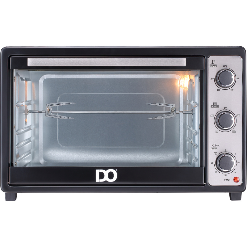 IDO Freestanding Electric Oven, 45 Liters, 1800 Watt, Black and Silver - TO45SG-BK