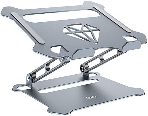 Hoco Adjustable Aluminum Laptop Stand, Silver - PH38