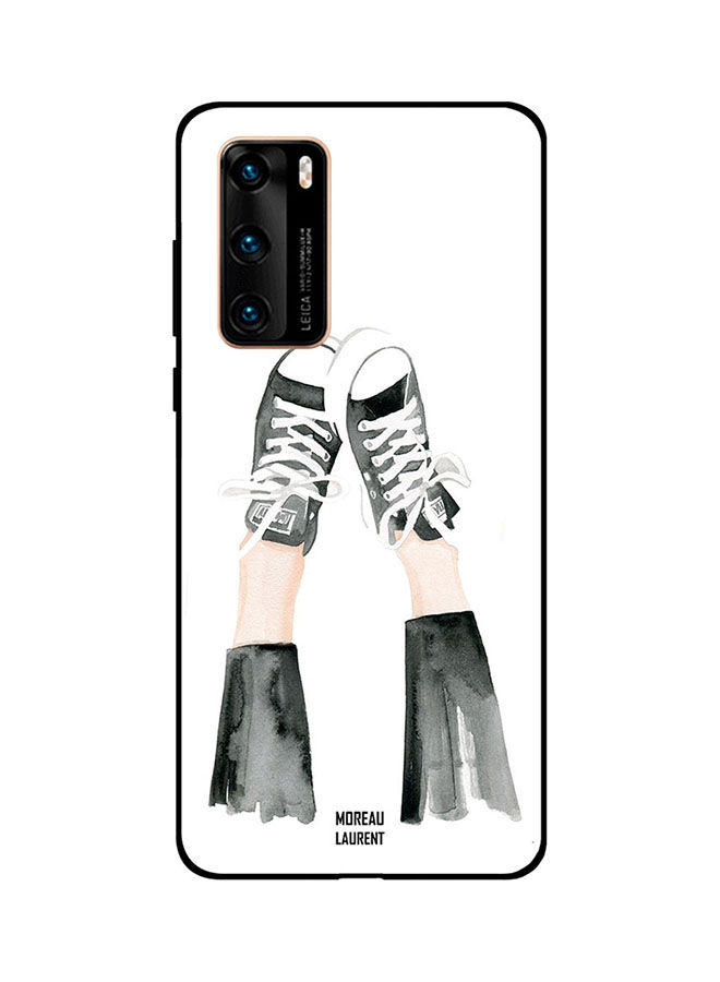 Moreau Laurent Converse Shoes Pattern Printed Back Cover for Huawei P40