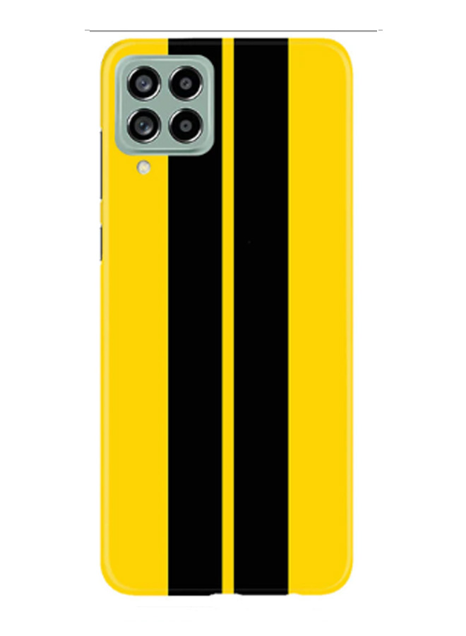 Yellow and Black Printed Silicone Back Cover for Samsung Galaxy M32