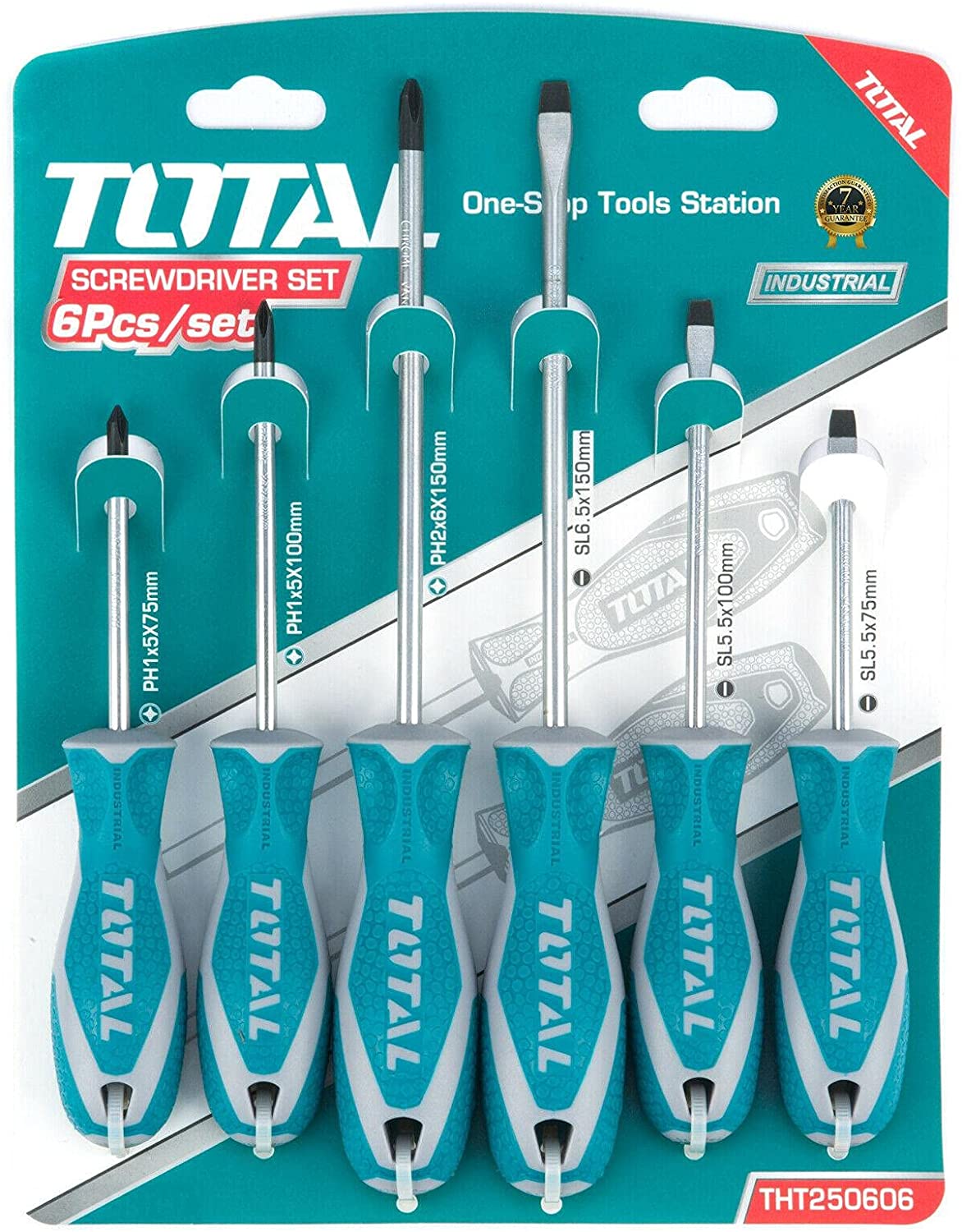 Total Tools 6 Pcs Screwdriver Set - THT250606