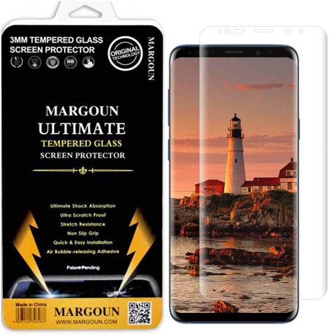 Margoun 5D Tempered Glass Screen Protector for Samsung Galaxy S9 - Clear