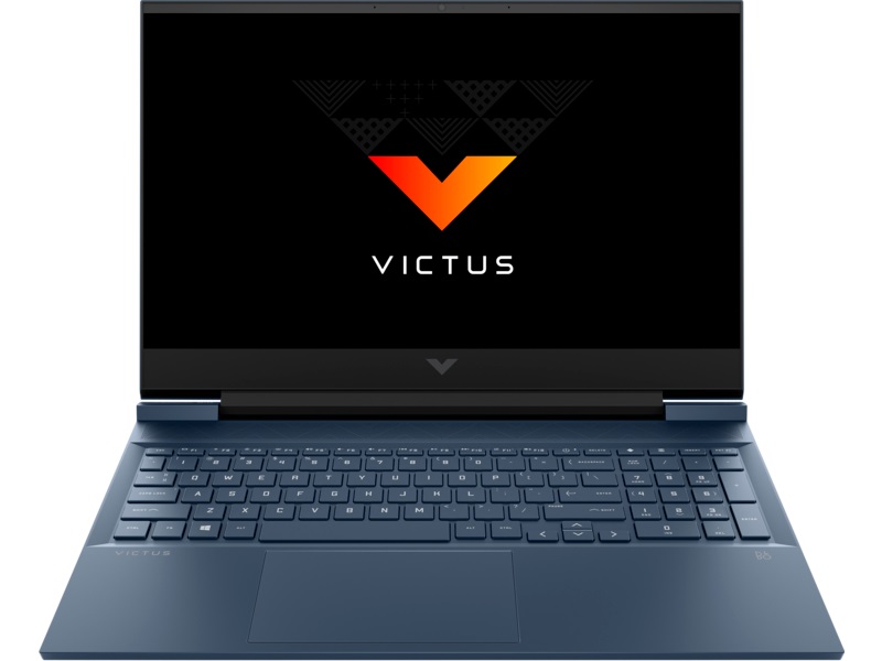 HP Victus 16-E1011NE Gaming Laptop, AMD R7-6800H, 16.1 Inch FHD 144Hz, 512GB SSD, 16GB RAM, Nvidia RTX 3050 4GB, FREEDOS - Performance blue