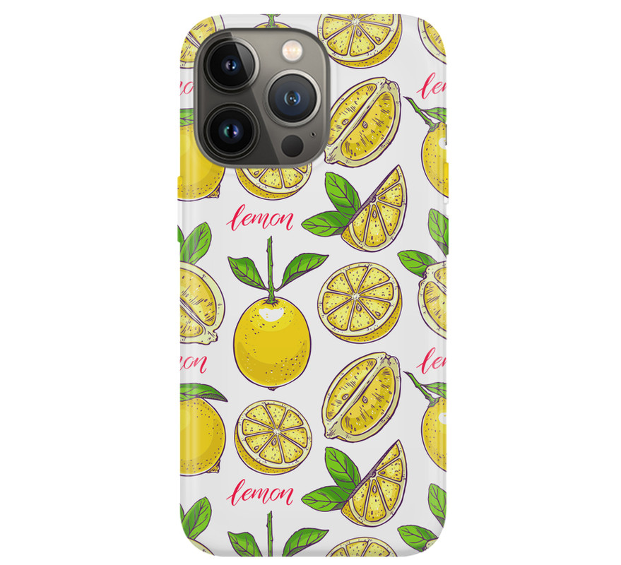 Covery Lemon Pattern Back Cover for Apple Iphone 12 Pro Max