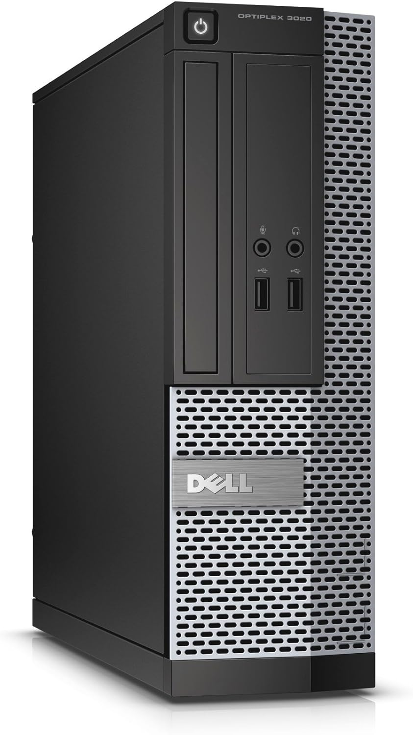 Dell Optiplex 3020 SFF Tower PC, Intel Core i3-4130, 500 GB HDD, 4 GB RAM, Intel HD Graphics, DOS - Black