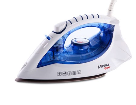 Mienta Steam Iron Clear, 2200 Watt, Blue- SI18303A