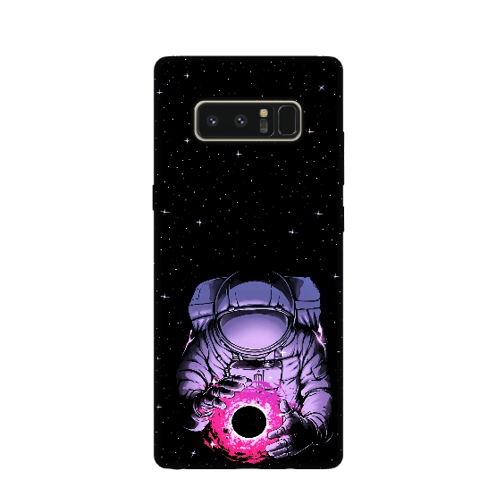 Astronaut Magic Printed Silicone Back Cover for Samsung Galaxy Note 8