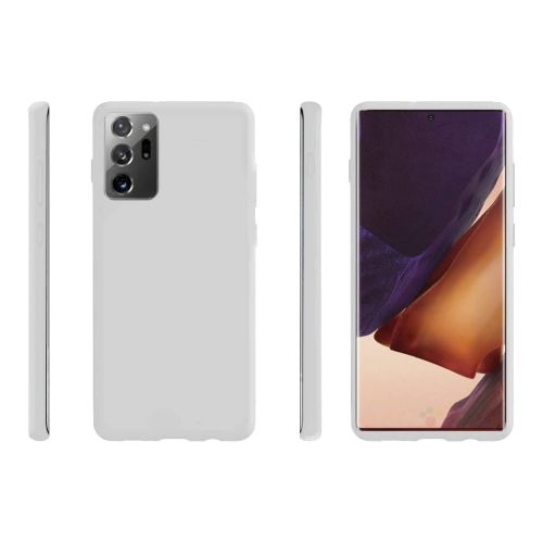 Stratg Silicone Back Cover for Samsung Galaxy Note 20 Ultra - White