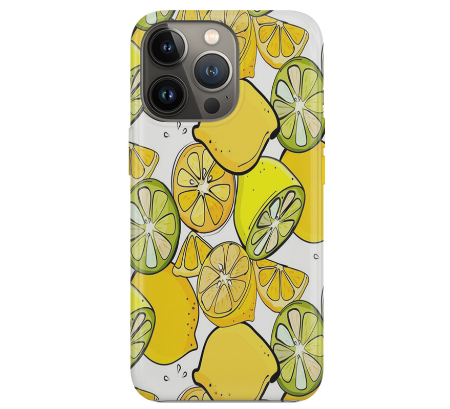 Covery Lemons Pattern Back Cover for Apple Iphone 12 Pro Max