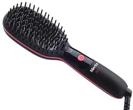 Mienta Bliss Ionic Straightening Hair Brush, Black - SB43106A