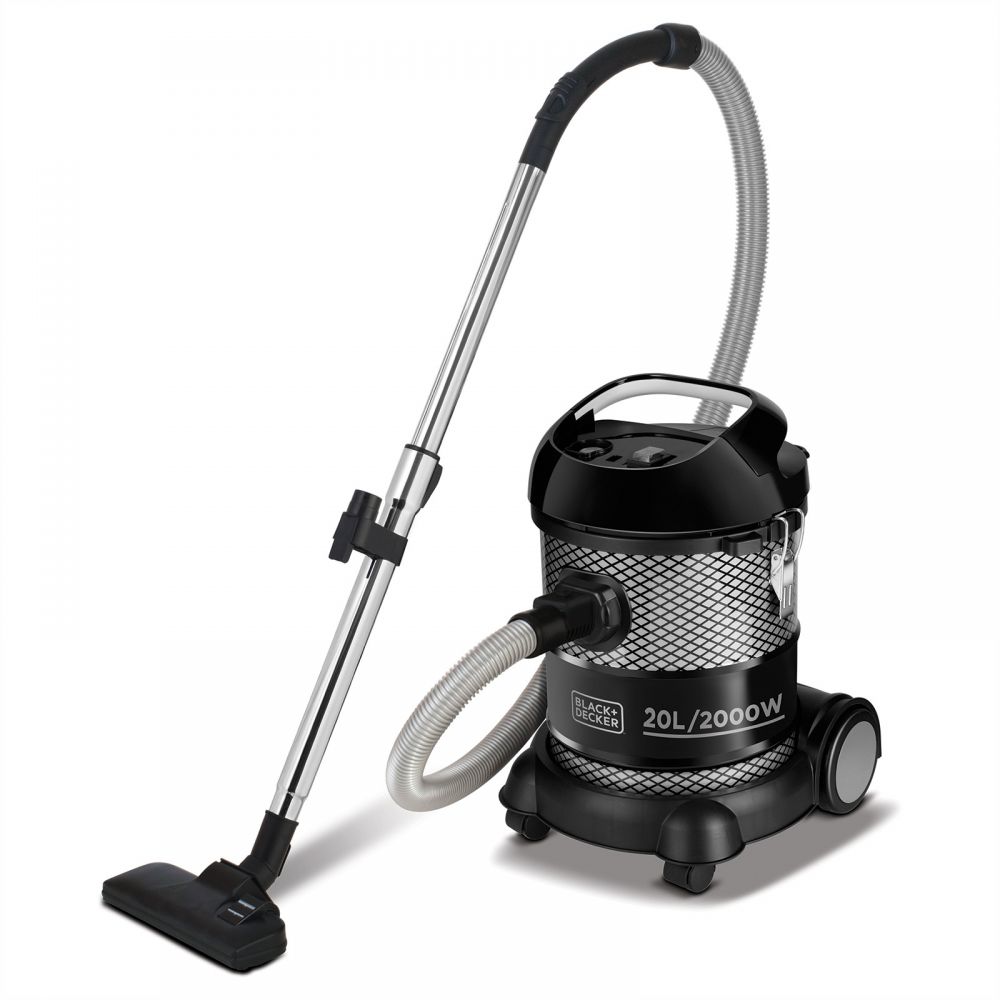 Black + Decker Drum Vacuum Cleaner, 2000 Watt, Black - BV2000