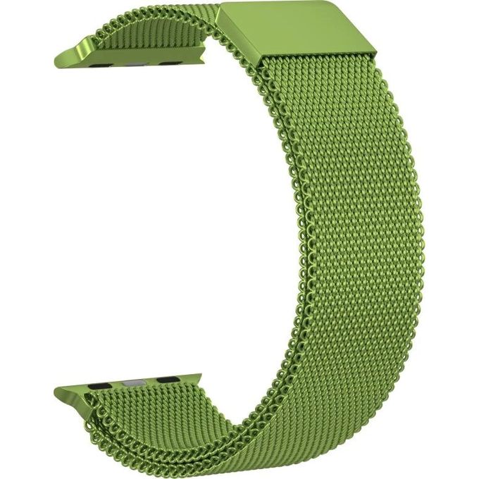 Stainless Steel Replacement Strap for Apple Watch Series 4-5, 42-44mm - Green