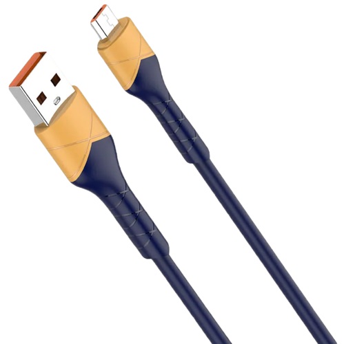 كابل مزامنة وشحن USB-A الى USB-C لدينو، 2 متر، 5 امبير، ازرق - LS802