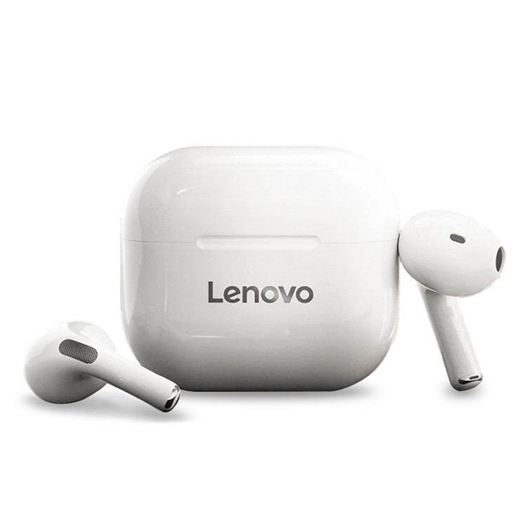 Lenovo LIVEPODS  In-Ear Wireless Earphones with Microphone, White- LP40