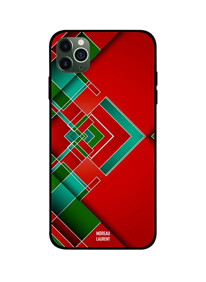 Red Green Lines Printed Back Cover for Apple iPhone 11 Pro Max