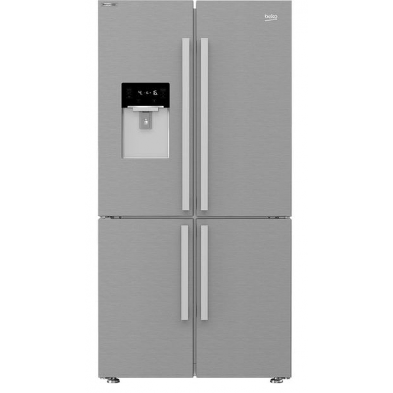 Beko Side By Side No Frost Refrigerator, 626 Liters, Stainless Steel - GNE134626ZXH
