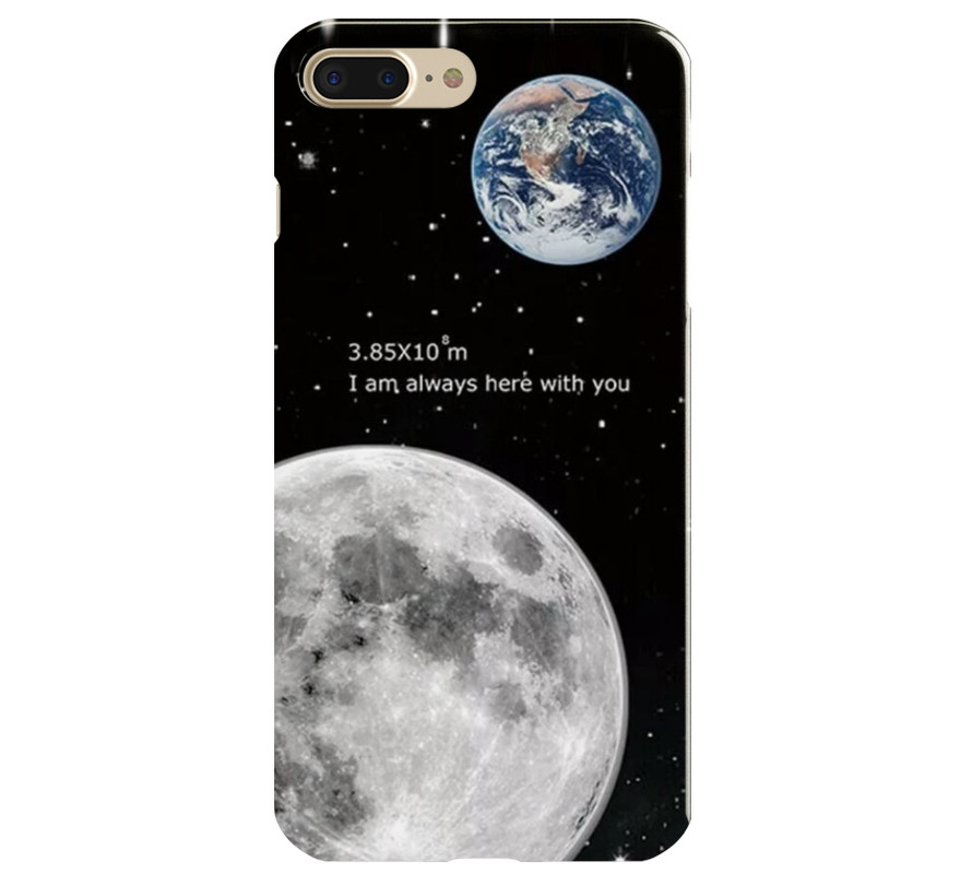 Covery Moon Pattern Back Cover for Apple Iphone 8 Plus