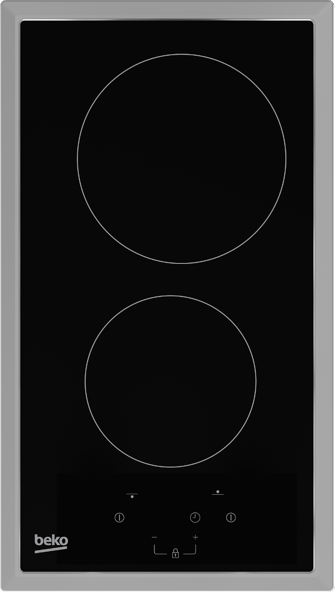 Beko Built-in Electric Hob, 3000 Watt, Black - HDMC 32400 TX