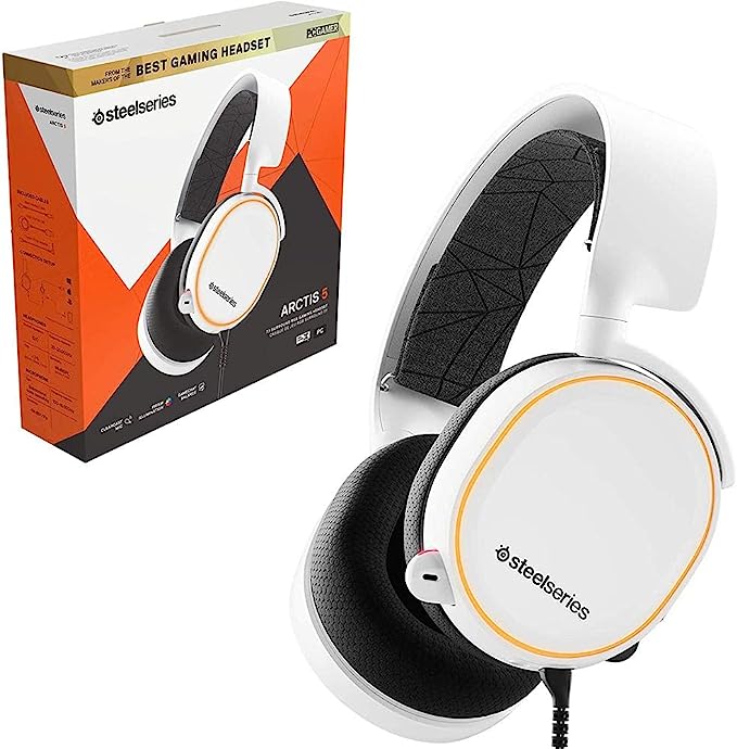 Steelseries Arctis 5 RGB Gaming Headset 2019 Edition 7.1 DTS Headphone X v2.0 Surround ClearCast Noise Cancelling Mic Detachable Cables Discord Certified PC PS4 MOBILE MAC Best price in Egypt B.TECH