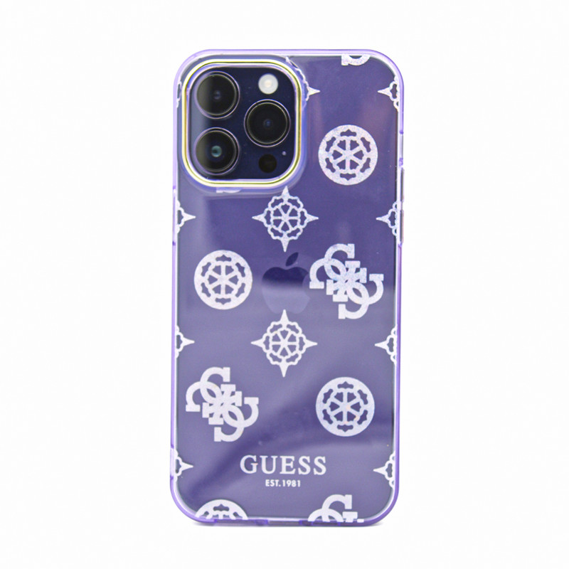 Guess Leather Case for iPhone 14 Pro Max - Multi Color