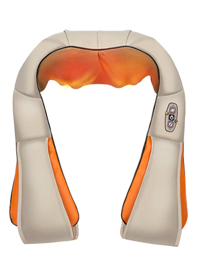 Electric Neck and Shoulder Massager- White and Orange