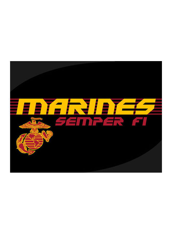 لاصقة حماية بطبعة عبارة Marines Semper لابل ايفون X