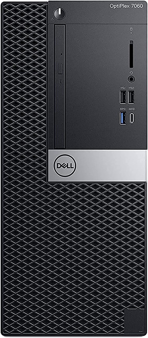 Dell Optiplex 7060 Desktop PC, Intel Core i7-8700, 1TB HDD, 8GB RAM, ‎Intel UHD Graphics 630, windows 10 Pro - Black