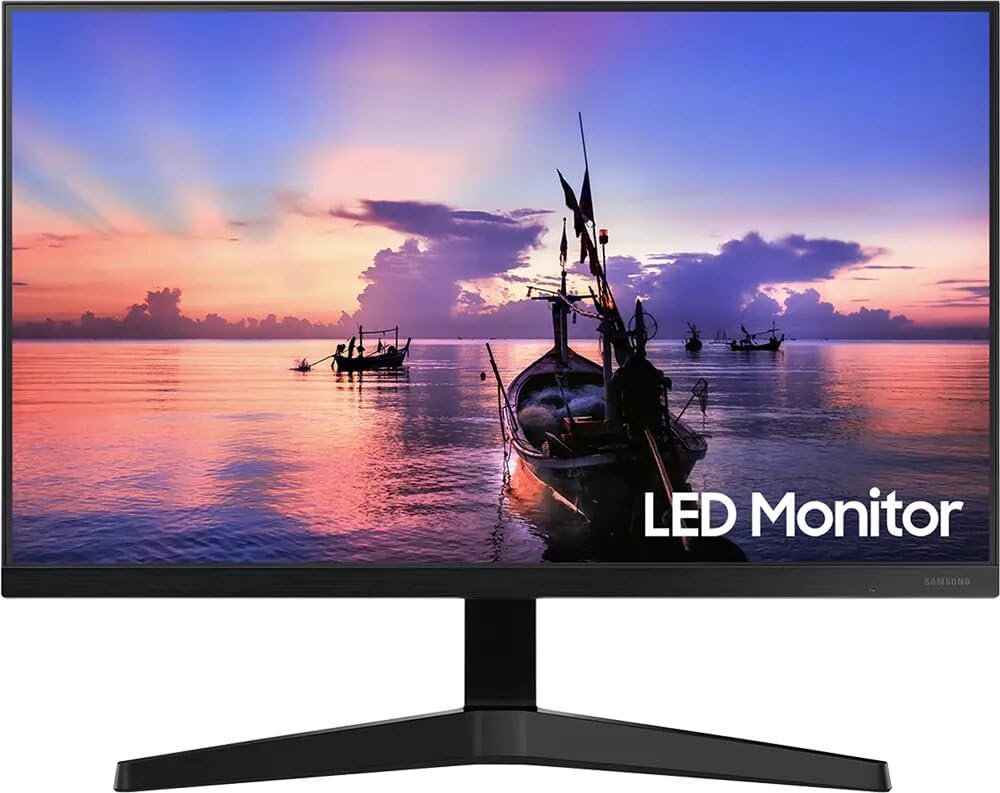 Samsung 22 Inch FHD LED Monitor with IPS Panel, 75Hz, Black - LF22T350FHMXEG