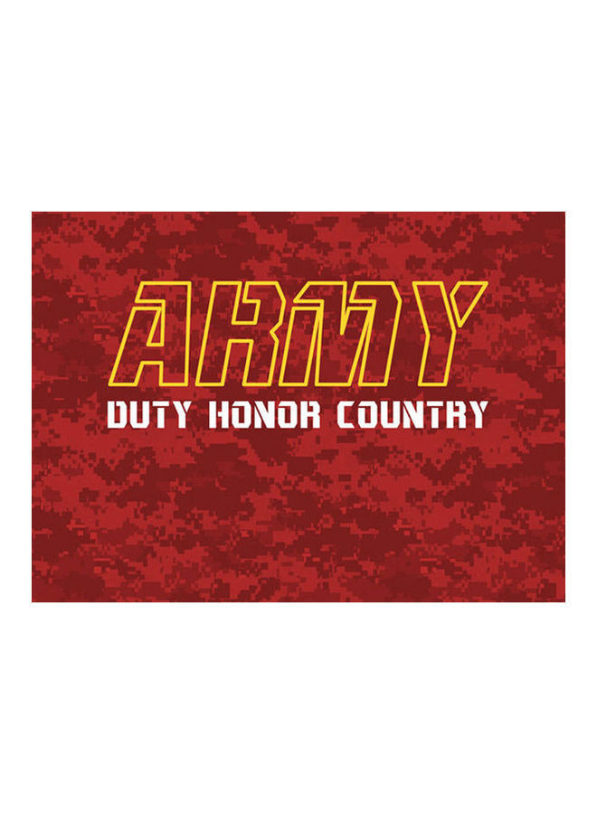 لاصقة حماية بطبعة عبارة Army Duty Honor Country لابل ايفون X