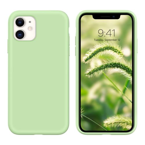 StraTG Silicon Back Cover for iPhone 11 - Light Green