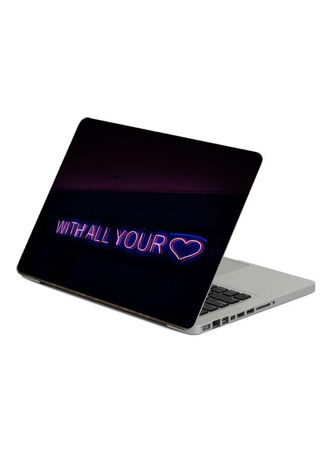 Inscription Text Printed Laptop sticker 13.3 inch