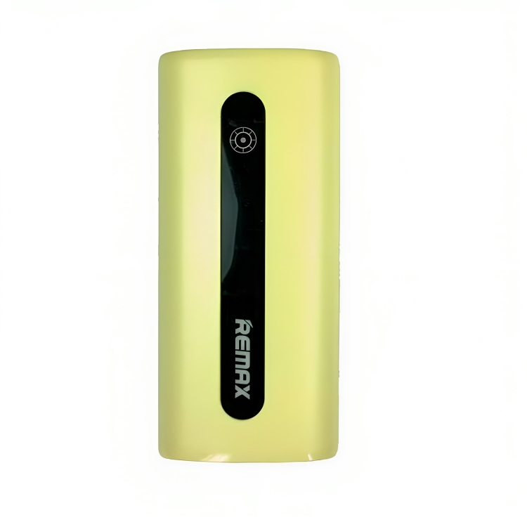 Remax Wired Power Bank, 5000 mAh, 1 USB Port, Yellow - E5