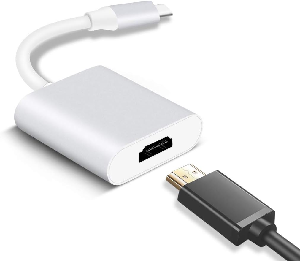 محول من USB فئة C الى HDMI 4K مالتي كالارد ليد، 15 سم - ابيض