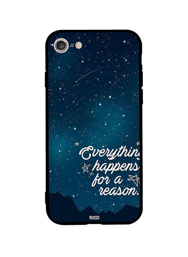 RUSSO TPU everything happens for a reason Pattern Back Cover For IPhone SE