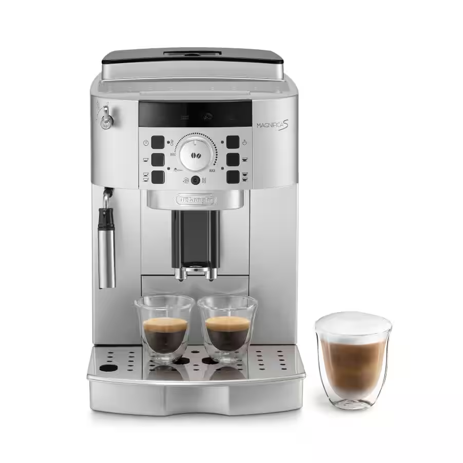 ماكينة قهوة اسبريسو ديلونجي ماجنيفيكا اس، بسعة 2 كوب، 1450 وات، فضي - ECAM22.110.SB